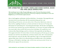 Tablet Screenshot of alea-consult.de